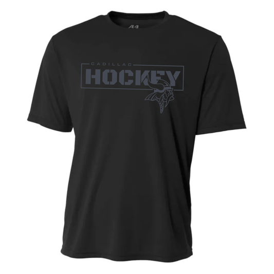 BLACKOUT Cadillac Vikings Hockey DRI-FIT Cooling Performance T-Shirt