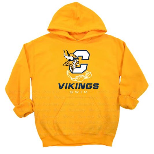 Cadillac Vikings Swim ADULT Hoodie