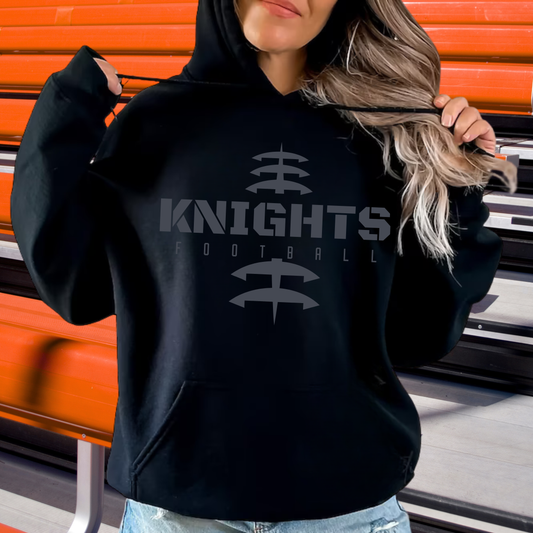 BLACKOUT Knights Junior Football ADULT Unisex Hoodie
