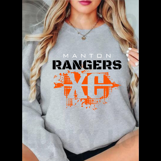 Manton Rangers Cross Country ADULT Unisex Crewneck Sweatshirt