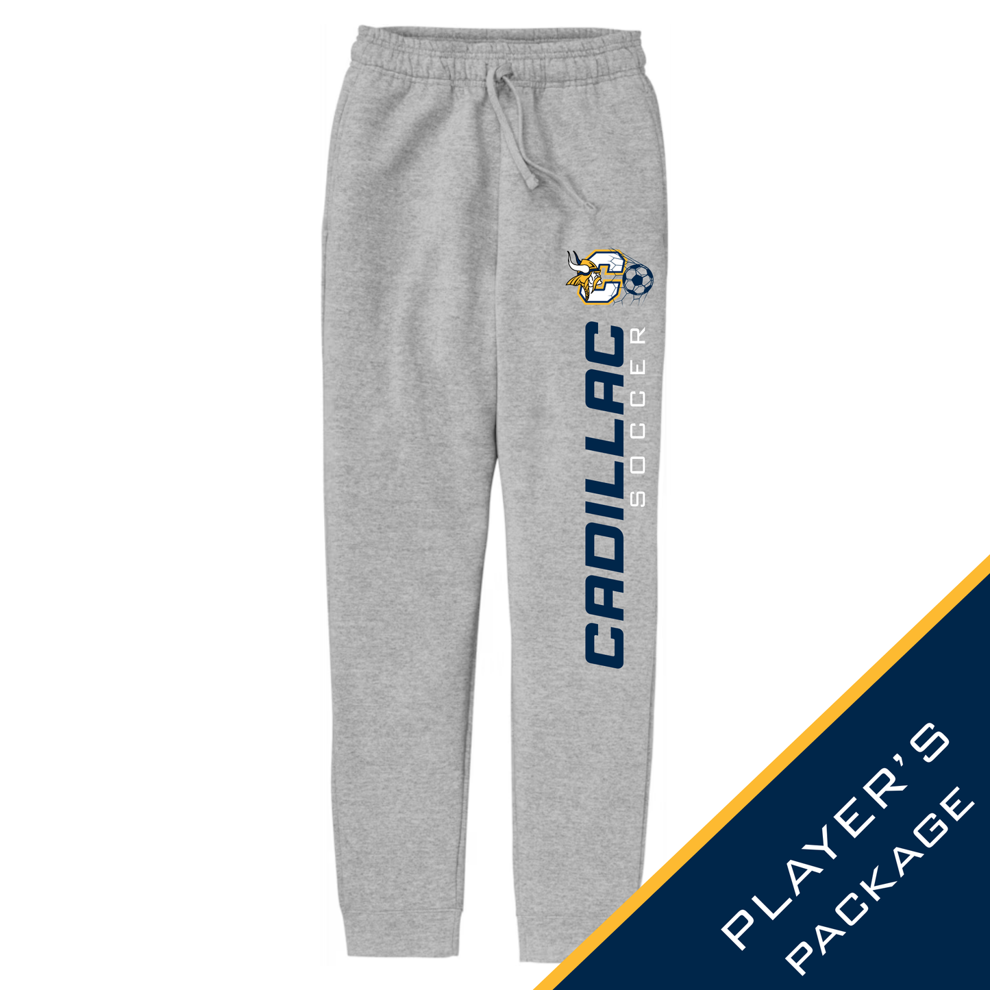 Cadillac Vikings Girls Soccer Jogger Sweatpants - PLAYER PACKAGE PRICING  - SPORT GREY
