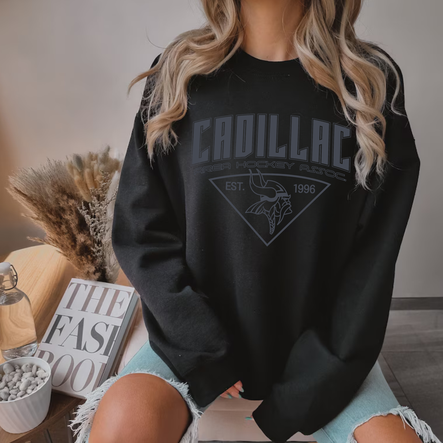 BLACKOUT CAHA Hockey ADULT Unisex Crewneck Sweatshirt