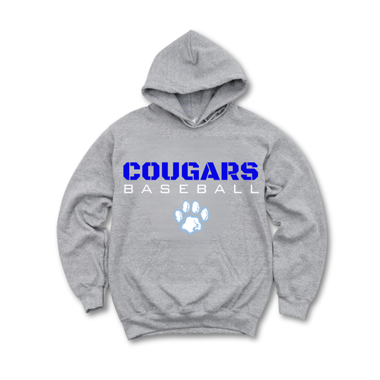 Great Lakes Cougars Baseball Unisex YOUTH Hoodie