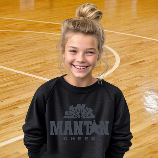 BLACKOUT Manton Rangers Cheer YOUTH Crewneck Sweatshirt