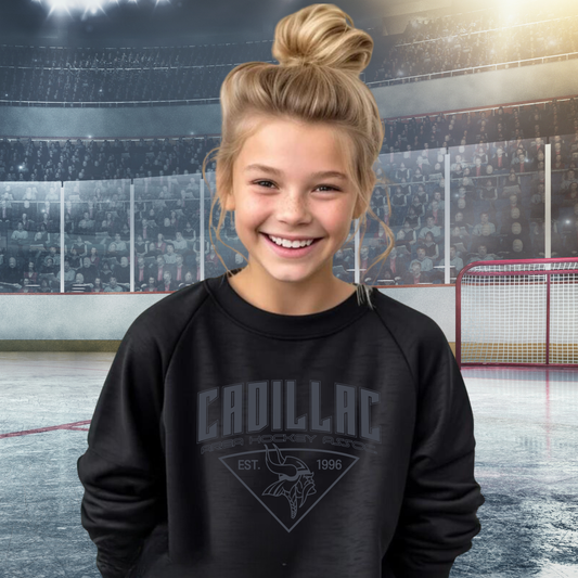 BLACKOUT CAHA Hockey YOUTH Crewneck Sweatshirt