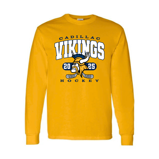 Cadillac Vikings Hockey UNISEX Long-Sleeve T-Shirt