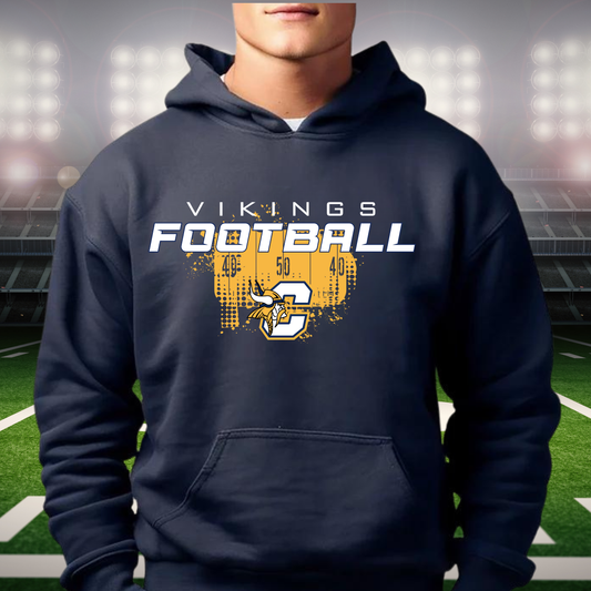 Cadillac Vikings Football UNISEX Hoodie - NAVY