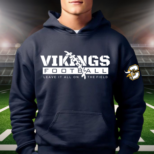 Cadillac Vikings Football ADULT Hoodie
