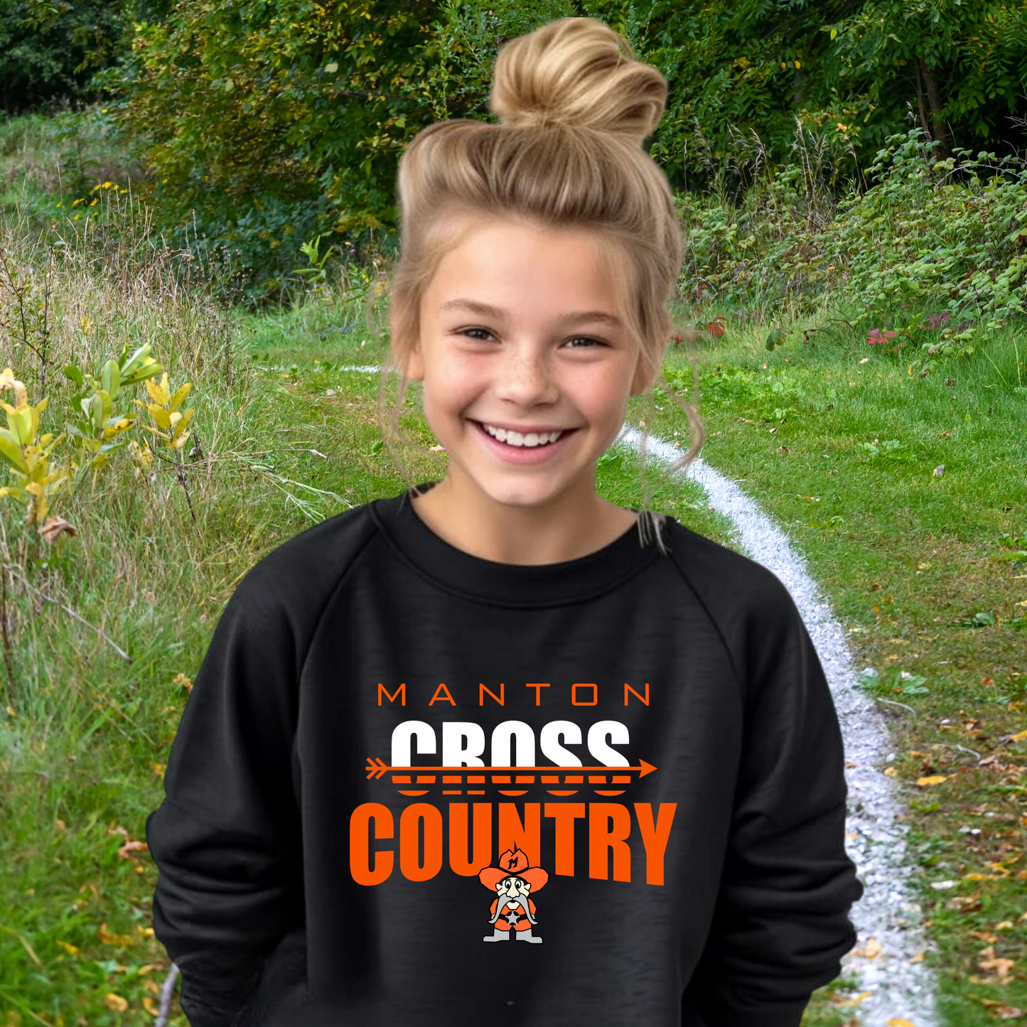 Manton Rangers Cross Country YOUTH Crewneck Sweatshirt