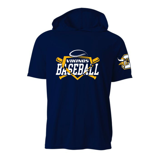 Hooded DRI-FIT Cadillac Vikings Baseball ADULT T-Shirt (Cooling Performance T-Shirt)