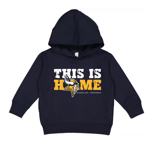 THIS IS HOME Cadillac Vikings Homecoming Unisex YOUTH Hoodie