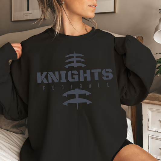BLACKOUT Knights Junior Football ADULT Unisex Crewneck Sweatshirt