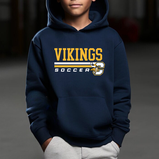 Cadillac Vikings Soccer Unisex YOUTH Hoodie