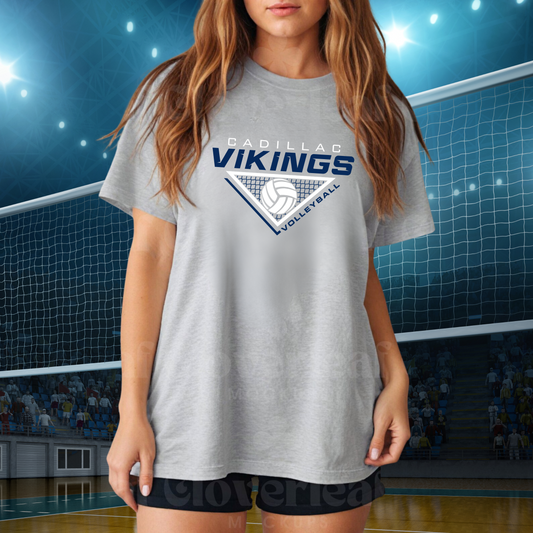 Cadillac Vikings Volleyball ADULT Unisex T-Shirt