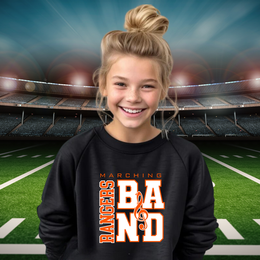 Manton Rangers Marching Band Unisex YOUTH Crewneck Sweatshirt