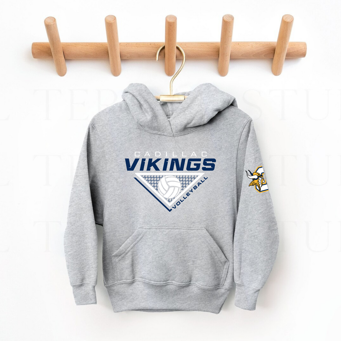 Cadillac Vikings Volleyball Unisex YOUTH Hoodie