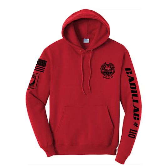 AMVETS Post #110 Hoodie (PC78H) - RED