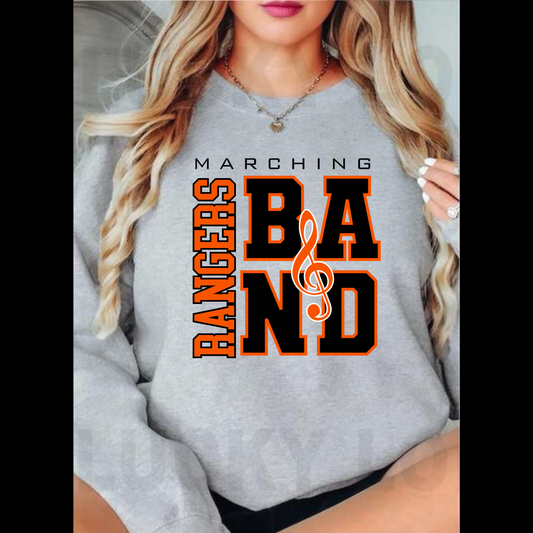 Manton Rangers Marching Band ADULT Unisex Crewneck Sweatshirt