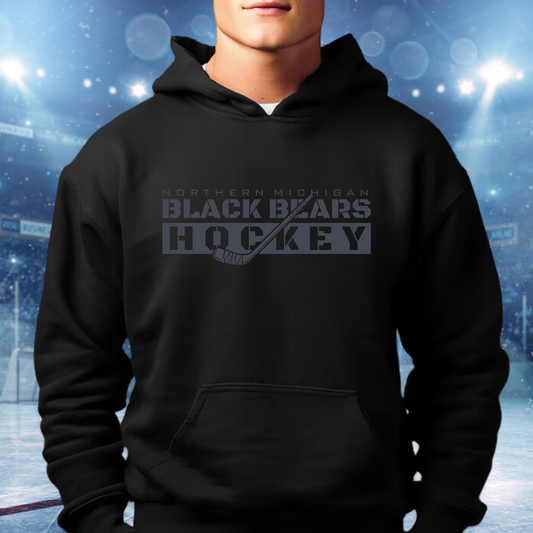 BLACKOUT Black Bears Hockey ADULT Hoodie