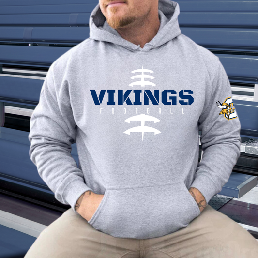 Cadillac Vikings Football ADULT Hoodie