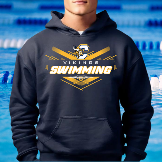 Cadillac Vikings Swim ADULT Hoodie
