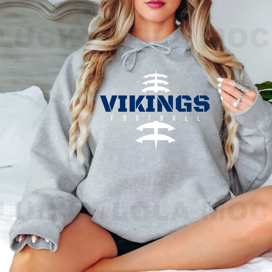 Cadillac Vikings Football ADULT Hoodie