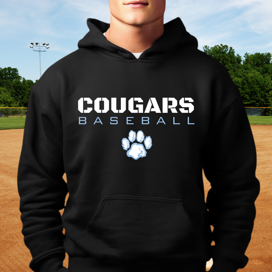 Great Lakes Cougars Baseball ADULT Hoodie