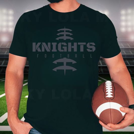 BLACKOUT Knights Junior Football ADULT Unisex T-Shirt