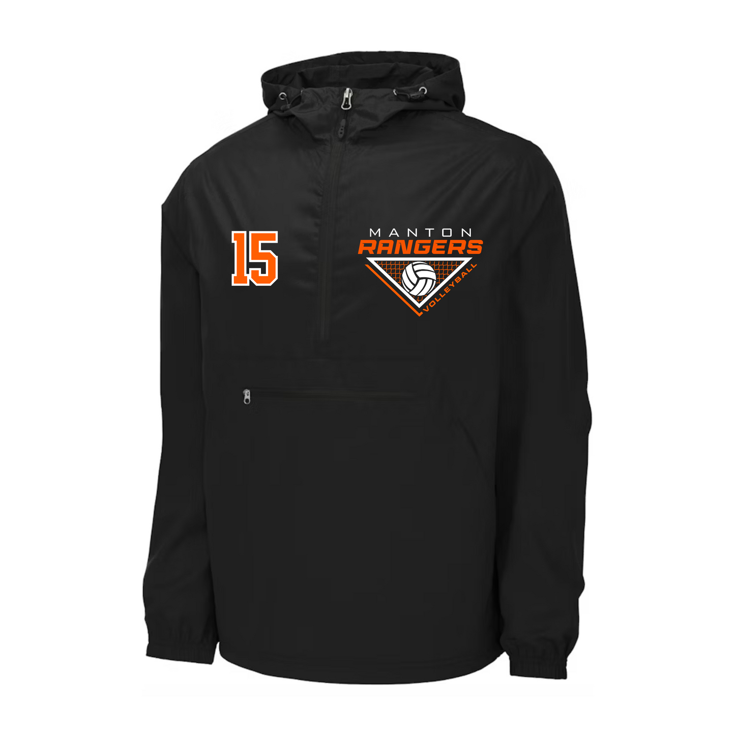 Manton Rangers Volleyball Light-weight Windbreaker Rain Gear
