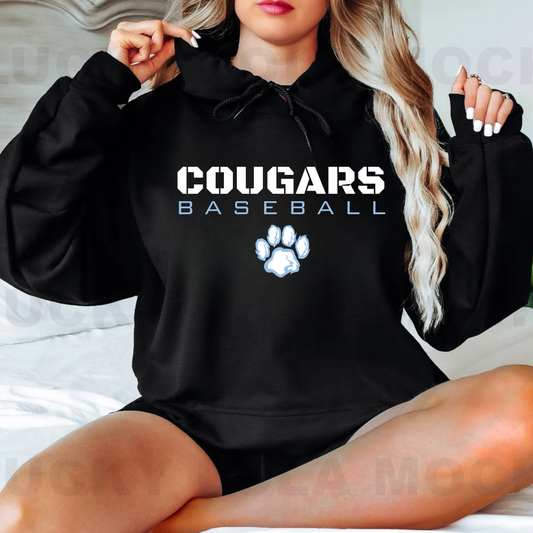 Great Lakes Cougars Baseball ADULT Hoodie
