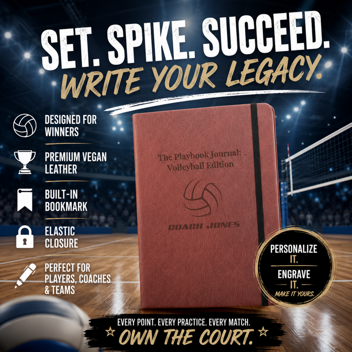 Volleyball Playbook Journal