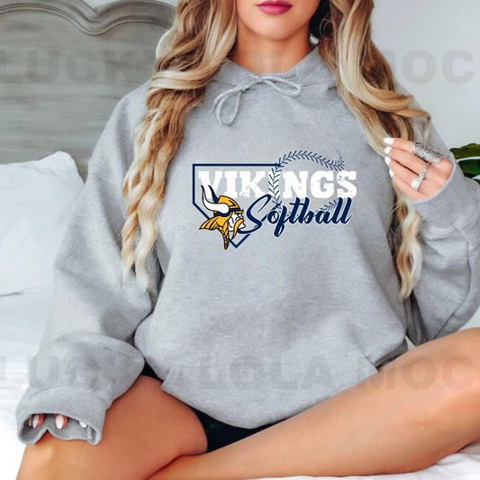 Cadillac Vikings Softball ADULT Hoodie