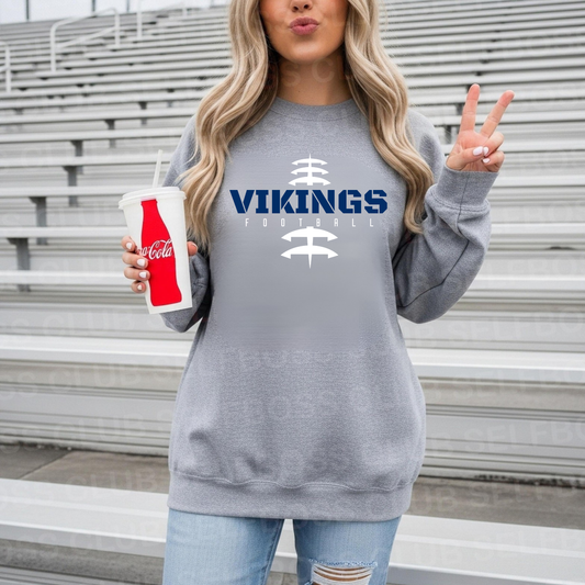 Cadillac Vikings Football ADULT Unisex Crewneck Sweatshirt