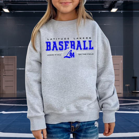 Latitude 44 Lakers Baseball YOUTH Crewneck Sweatshirt