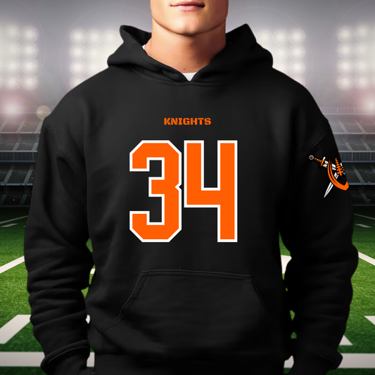Knights Junior Football Game Day Jersey ADULT Unisex Hoodie