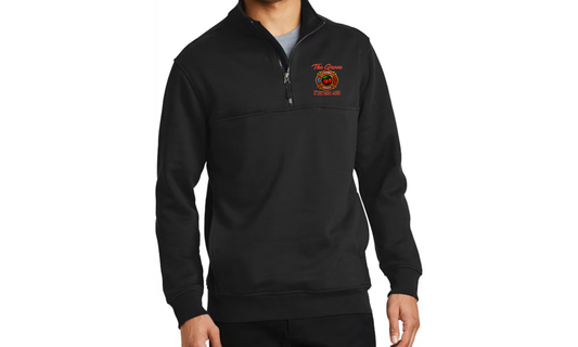 Cherry Grove Fire Department CORNERSTONE Half Zip Pullover - BLACK