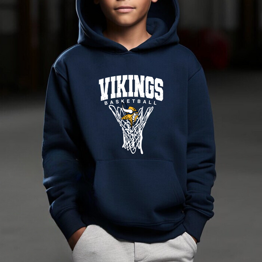 Cadillac Vikings Basketball YOUTH Hoodie