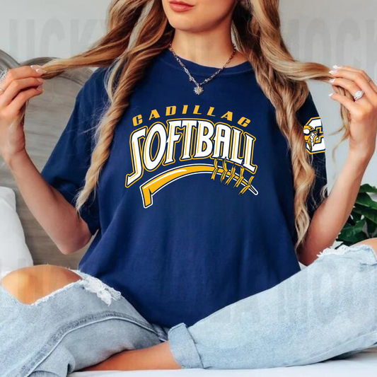 Cadillac Vikings Softball ADULT T-Shirt