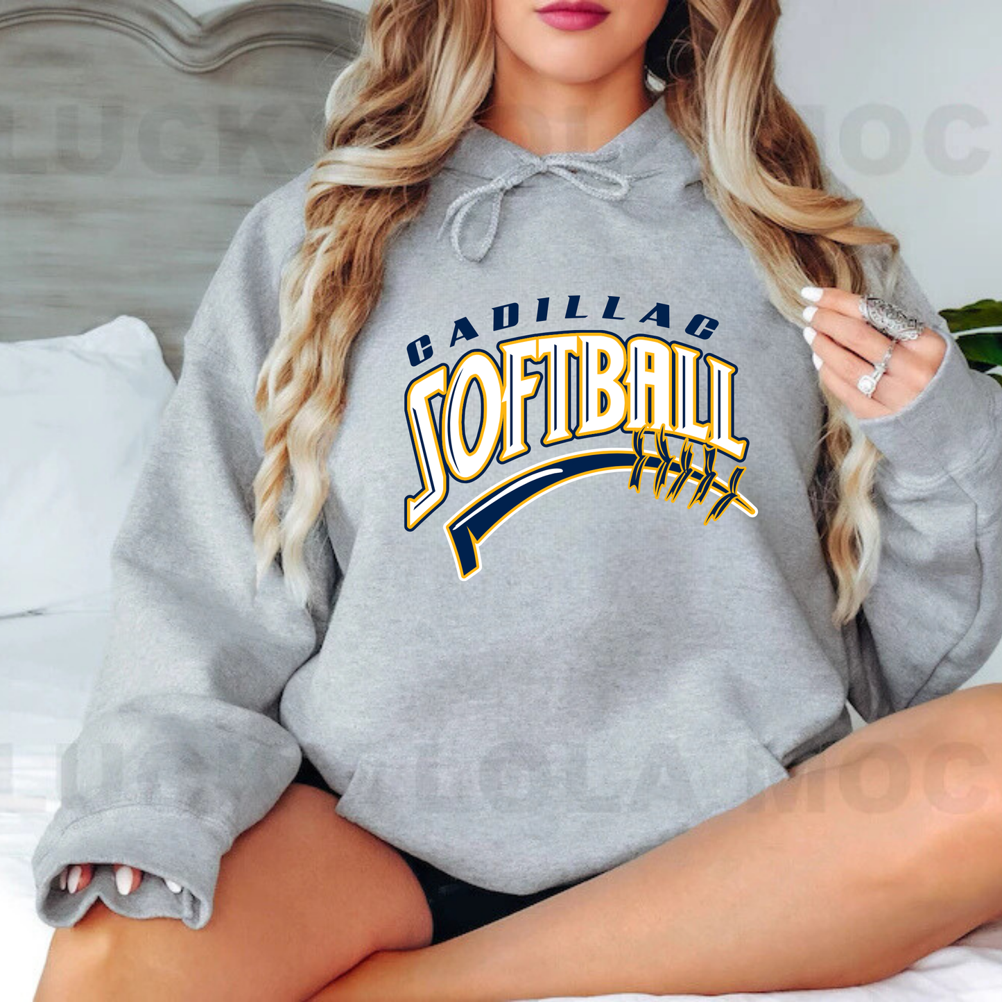 Cadillac Vikings Softball ADULT Hoodie