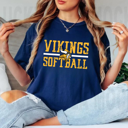 Cadillac Vikings Softball ADULT T-Shirt