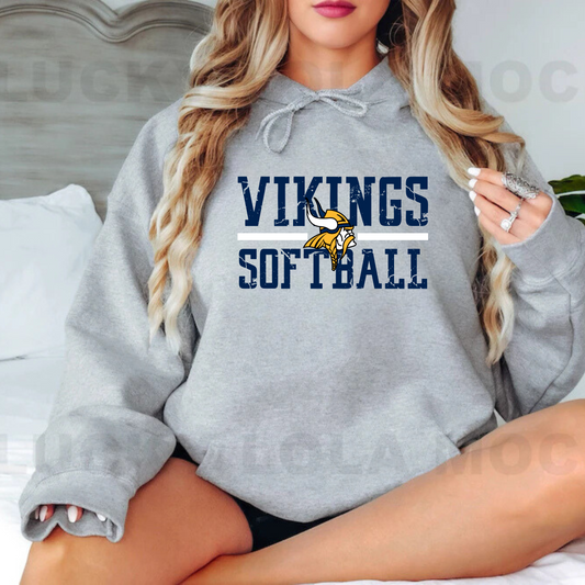 Cadillac Vikings Softball ADULT Hoodie
