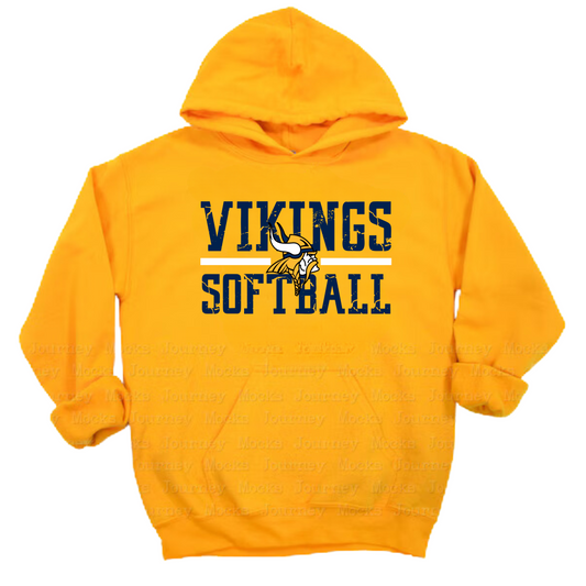 Cadillac Vikings Softball ADULT Hoodie