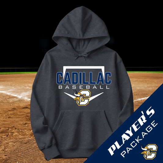 Cadillac Vikings Baseball ADULT Hoodie - PLAYER PACKAGE PRICING