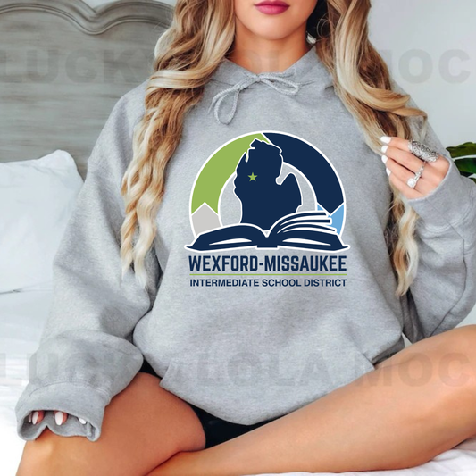 Wexford Missaukee ISD ADULT Hoodie - HEATHER GREY