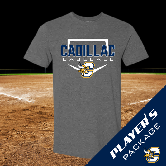 Cadillac Vikings Baseball ADULT T-Shirt - PLAYER PACKAGE PRICING