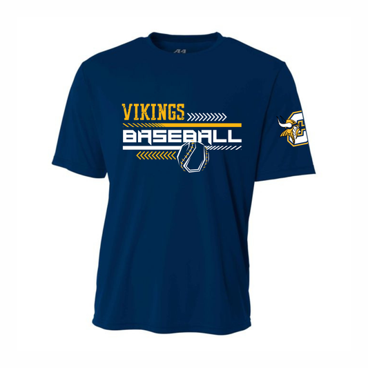 DRI-FIT Cadillac Vikings Baseball ADULT T-Shirt (Cooling Performance T-Shirt)