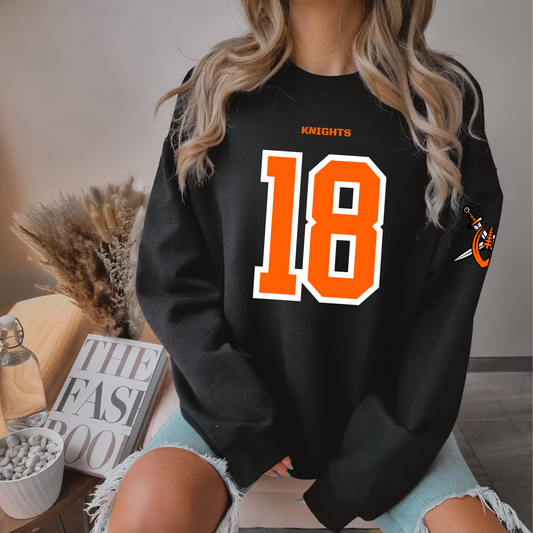 Knights Junior Football Game Day Jersey ADULT Unisex Crewneck Sweatshirt