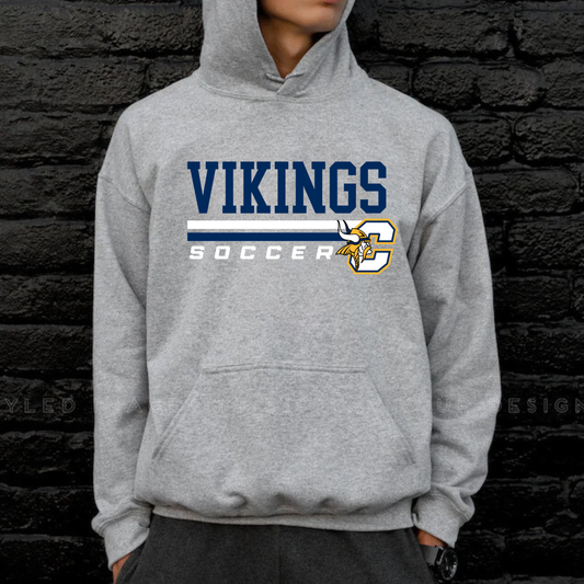 Cadillac Vikings Soccer Unisex YOUTH Hoodie