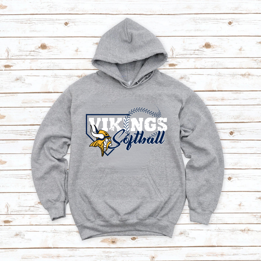 Cadillac Vikings Softball Unisex YOUTH Hoodie