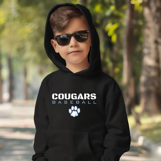 Great Lakes Cougars Baseball Unisex YOUTH Hoodie